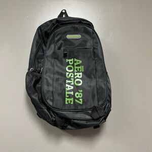 Aeropostale '87 Black Backpack (16"x13") NWOT